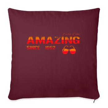 Amazing since 1992 - Sofakissenbezug 45 x 45 cm - Burgunderrot - Vorne