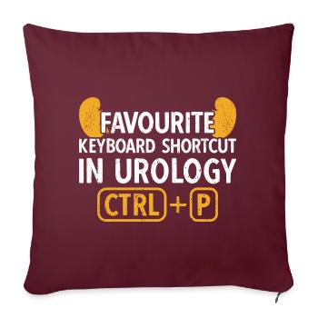 Urologie Urologe Nephrologie Nephrologe - Sofakissenbezug 45 x 45 cm - Burgunderrot - Vorne