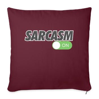 SARCASME SUR - Housse de coussin décorative 45 x 45 cm - bordeaux - Devant