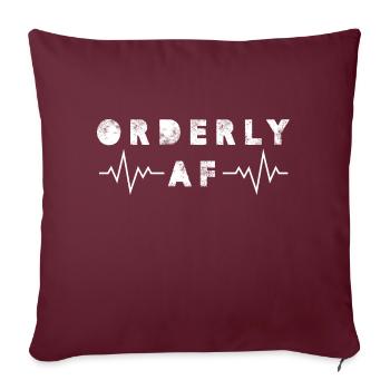 AF ordonné Conception pour un fan de technologie chirurgicale - Housse de coussin décorative 45 x 45 cm - bordeaux - Devant