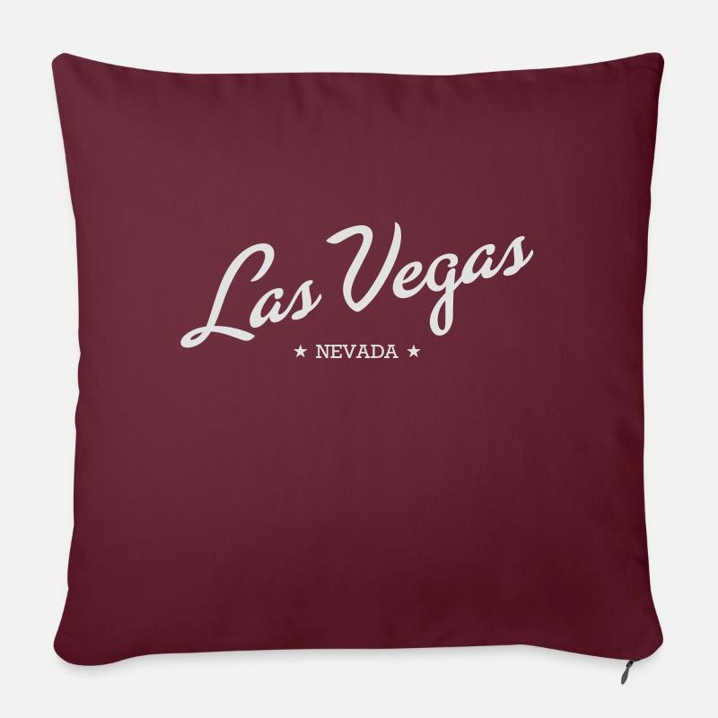 las vegas - Housse de coussin décorative 45 x 45 cm - bordeaux