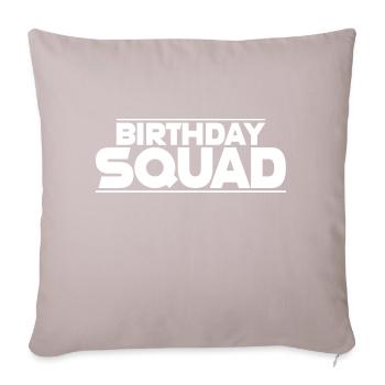 Anniversaire Squad - Housse de coussin décorative 45 x 45 cm - taupe clair - Devant