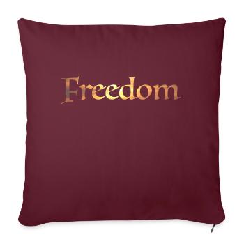 Freedom - Sofakissenbezug 45 x 45 cm - Burgunderrot - Vorne