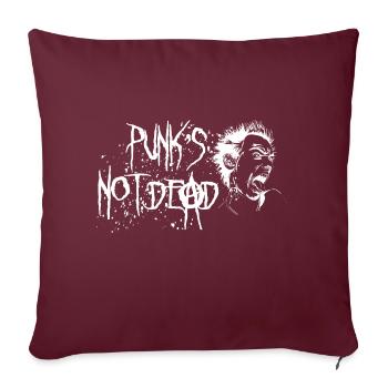 Punks not dead - Sofakissenbezug 45 x 45 cm - Burgunderrot - Vorne