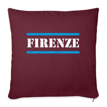 Florenz - Sofakissenbezug 45 x 45 cm - Burgunderrot - Vorne