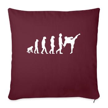 Art martiaux évolution - Housse de coussin décorative 45 x 45 cm - bordeaux - Devant