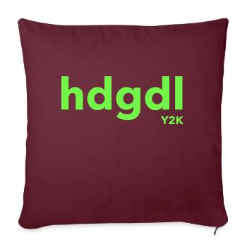 hdgdl Y2K grün - Sofakissenbezug 45 x 45 cm - Burgunderrot - Vorne