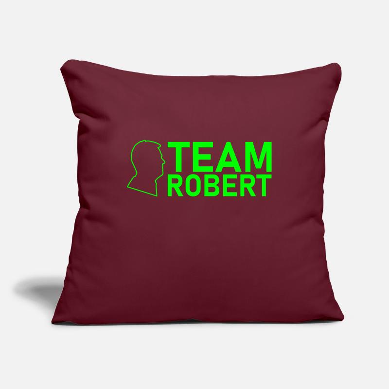 Équipe Robert Kopf Vert fluorescent Housse de coussin décorative 45 x 45 cm