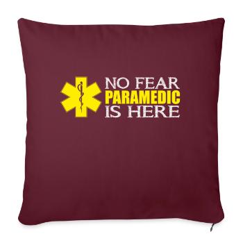 Paramedic Is Here - Sofa pillowcase 17,3'' x 17,3'' (45 x 45 cm) - burgundy - Front