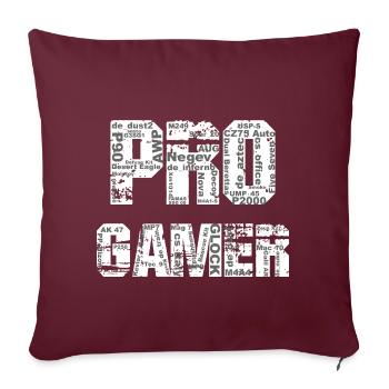 Joueur professionnel - Housse de coussin décorative 45 x 45 cm - bordeaux - Devant