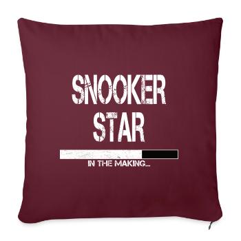 Snooker Star in Bearbeitung Snooker Pool & Billard - Sofakissenbezug 45 x 45 cm - Burgunderrot - Vorne