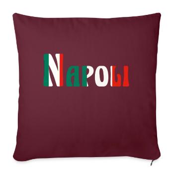Napoli - Housse de coussin décorative 45 x 45 cm - bordeaux - Devant