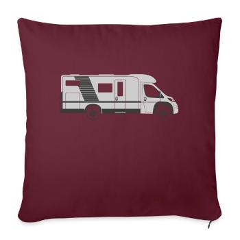 Jumper Boxer Ducato Wohnmobil Seite 2019 - Sofakissenbezug 45 x 45 cm - Burgunderrot - Vorne