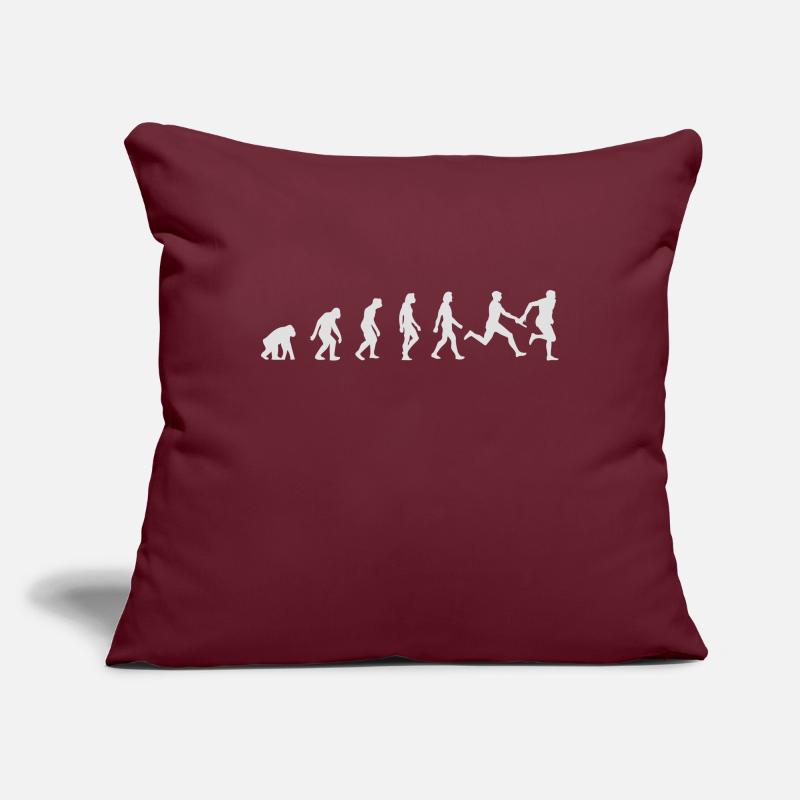 L'évolution de l'athlétisme Housse de coussin décorative 45 x 45 cm