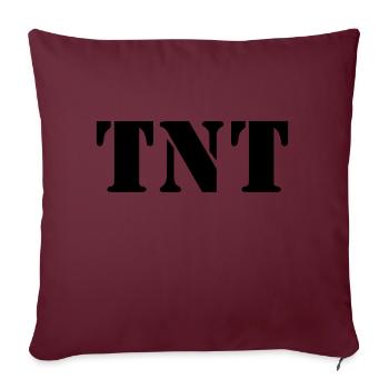 TNT Dynamit - Sofakissenbezug 45 x 45 cm - Burgunderrot - Vorne