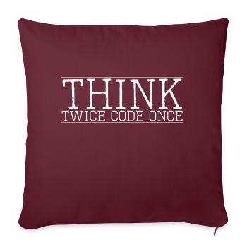 humor coding internet dress up joueur present idea - Housse de coussin décorative 45 x 45 cm - bordeaux - Devant