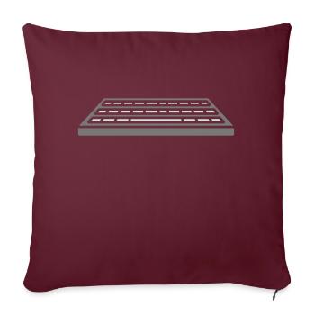 Logo Steuerung Tastatur Eingabe - Sofakissenbezug 45 x 45 cm - Burgunderrot - Vorne