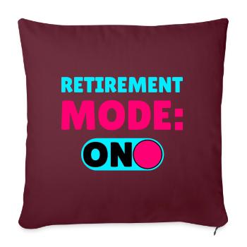Mode retraite ON Mode retraite Retraité Retraité - Housse de coussin décorative 45 x 45 cm - bordeaux - Devant