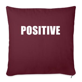 POSITIV - Sofakissenbezug 45 x 45 cm - Burgunderrot - Vorne