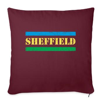 Sheffield - Housse de coussin décorative 45 x 45 cm - bordeaux - Devant