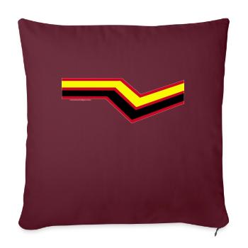 Latex Rubber Fetisch - Sofakissenbezug 45 x 45 cm - Burgunderrot - Vorne