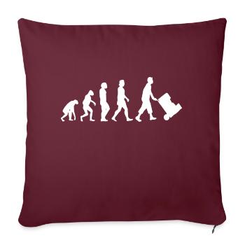 Lagerlogistik Evolution Lagerarbeiter Logistik - Sofakissenbezug 45 x 45 cm - Burgunderrot - Vorne