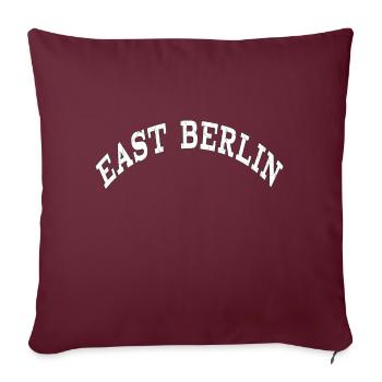 EAST BERLIN STATE OF MIND - Sofakissenbezug 45 x 45 cm - Burgunderrot - Vorne
