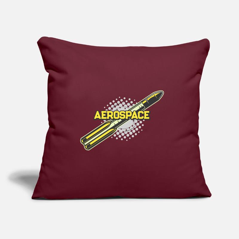 Fusée spatiale Scifi Housse de coussin décorative 45 x 45 cm