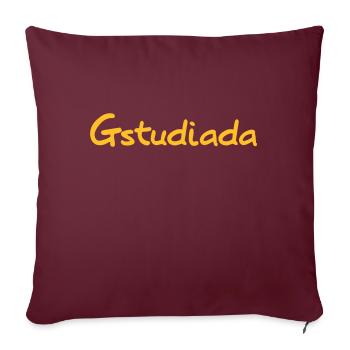 Gstudiada - Österreich - Sofakissenbezug 45 x 45 cm - Burgunderrot - Vorne