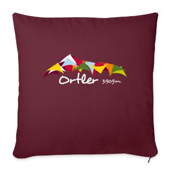 ortler - Sofakissenbezug 45 x 45 cm - Burgunderrot - Vorne