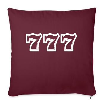 slots 777 seven - Housse de coussin décorative 45 x 45 cm - bordeaux - Devant