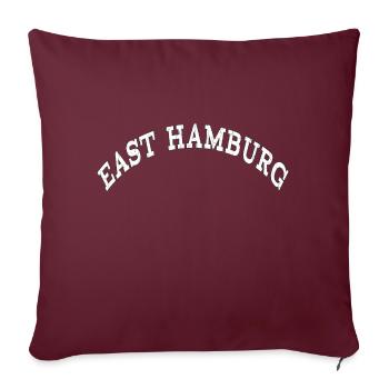 EAST HAMBURG STATE OF MIND - Sofakissenbezug 45 x 45 cm - Burgunderrot - Vorne