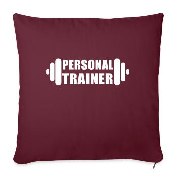 Personal Trainer - Sofakissenbezug 45 x 45 cm - Burgunderrot - Vorne