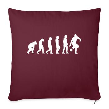 Joueur de football Football Entraîneur de football - Housse de coussin décorative 45 x 45 cm - bordeaux - Devant
