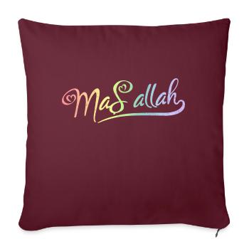 Masallah - Sofakissenbezug 45 x 45 cm - Burgunderrot - Vorne
