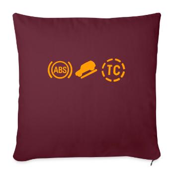 Le Club des 3 Amis - Housse de coussin décorative 45 x 45 cm - bordeaux - Devant