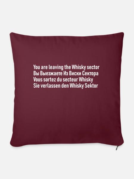 sector - Sofakissenbezug 45 x 45 cm - Burgunderrot