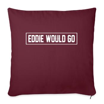 Eddie Would Go - Housse de coussin décorative 45 x 45 cm - bordeaux - Devant