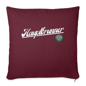 Hauptbrunner - Sofakissenbezug 45 x 45 cm - Burgunderrot - Vorne
