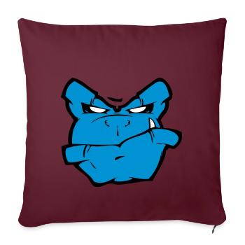 Gorilla Monster - Housse de coussin décorative 45 x 45 cm - bordeaux - Devant