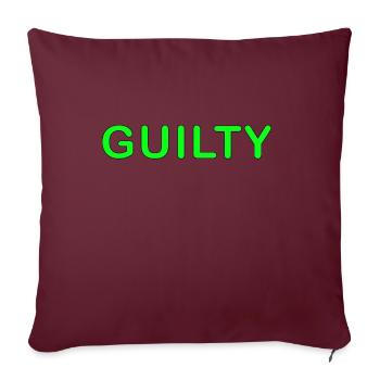 Guilty - Sofakissenbezug 45 x 45 cm - Burgunderrot - Vorne
