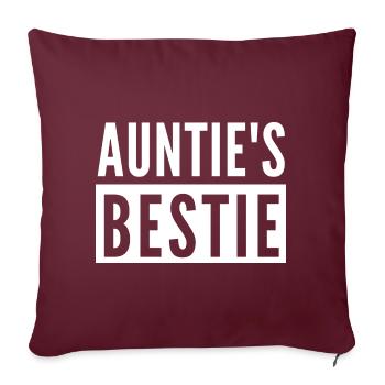 TANTES BESTIE - Sofakissenbezug 45 x 45 cm - Burgunderrot - Vorne