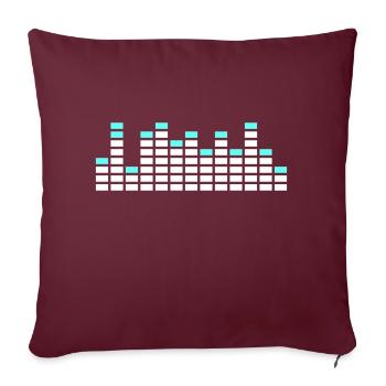 Cool DJ Music Equalizer Sound Bar Energy Party - Sofa pillowcase 17,3'' x 17,3'' (45 x 45 cm) - burgundy - Front