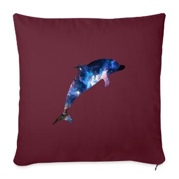 Espace Delfin - Housse de coussin décorative 45 x 45 cm - bordeaux - Devant