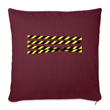 ansperrband__f2 - Sofakissenbezug 45 x 45 cm - Burgunderrot - Vorne