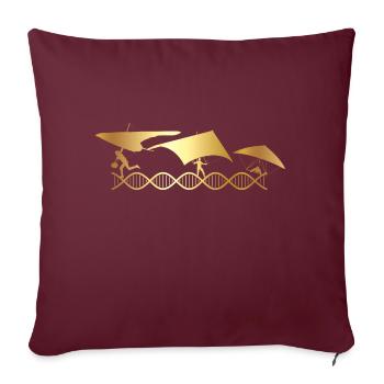 Le Paragliding est dans mon ADN - Housse de coussin décorative 45 x 45 cm - bordeaux - Devant