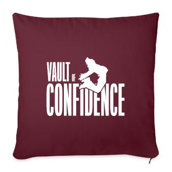 Shirt Vault of Confidence - Sofakissenbezug 45 x 45 cm - Burgunderrot - Vorne
