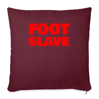 FOOT SLAVE - Housse de coussin décorative 45 x 45 cm - bordeaux - Devant