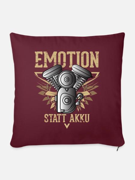 EMOTION - statt Akku - Sofakissenbezug 45 x 45 cm - Burgunderrot