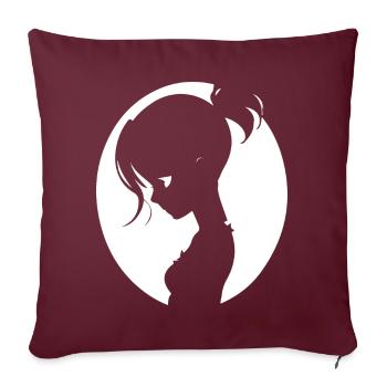 Batcave Girl Dark Fairytale Goth Okkulte Frauen Got - Sofakissenbezug 45 x 45 cm - Burgunderrot - Vorne